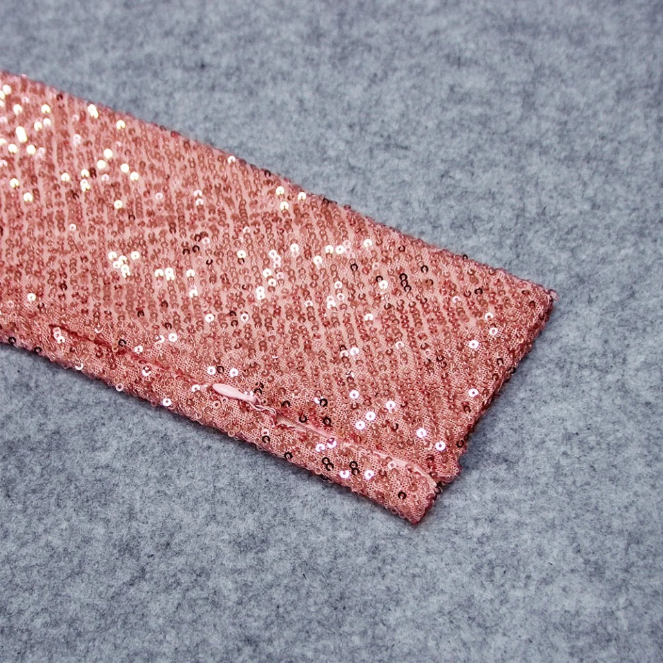 Pink Sequins Evening Mini Dress