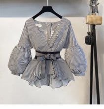 Carregar imagem no visualizador da galeria, New Fashion Peplum Tops