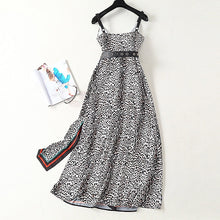 Load image into Gallery viewer, Leopard Print Slit Dress
