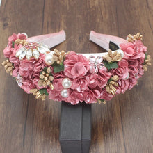 Load image into Gallery viewer, Flower Crystal Rhinestones Headband