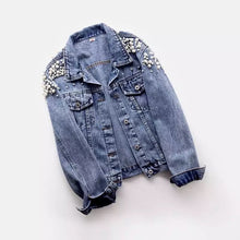 Load image into Gallery viewer, Pearl Denim Jacket