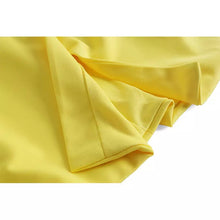 Load image into Gallery viewer, Chiffon Drape Yellow Dress