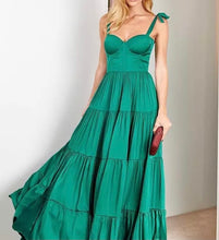 Carica l&#39;immagine nel visualizzatore di Gallery, Bow Straps Corset Sweetheart Dress