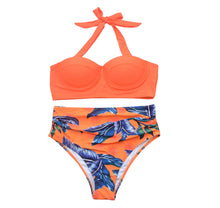 Load image into Gallery viewer, High Waist Leaf Bikini