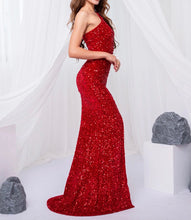 Charger l&#39;image dans la galerie, Cut Out Sequins Stretch Mermaid Gown