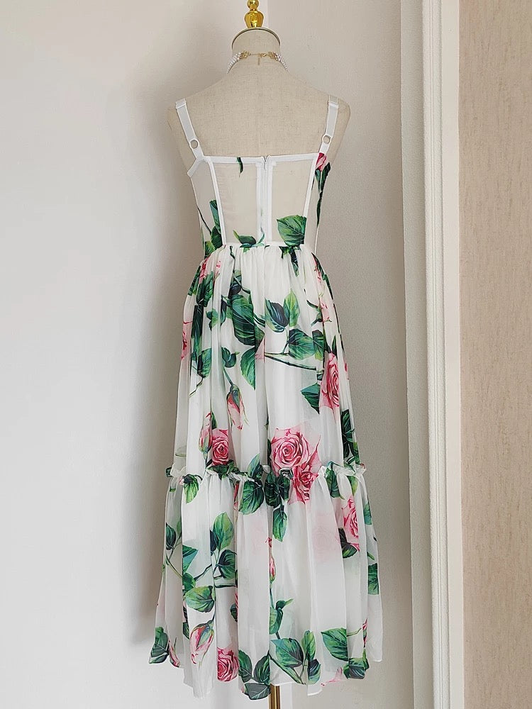 Red Flower Dress