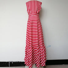 Charger l&#39;image dans la galerie, Red and White Stripes Dress