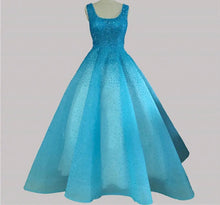 Load image into Gallery viewer, Crystal A-Line Ball Gown