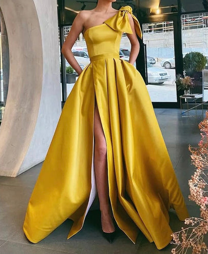 One Shoulder Prom Dress