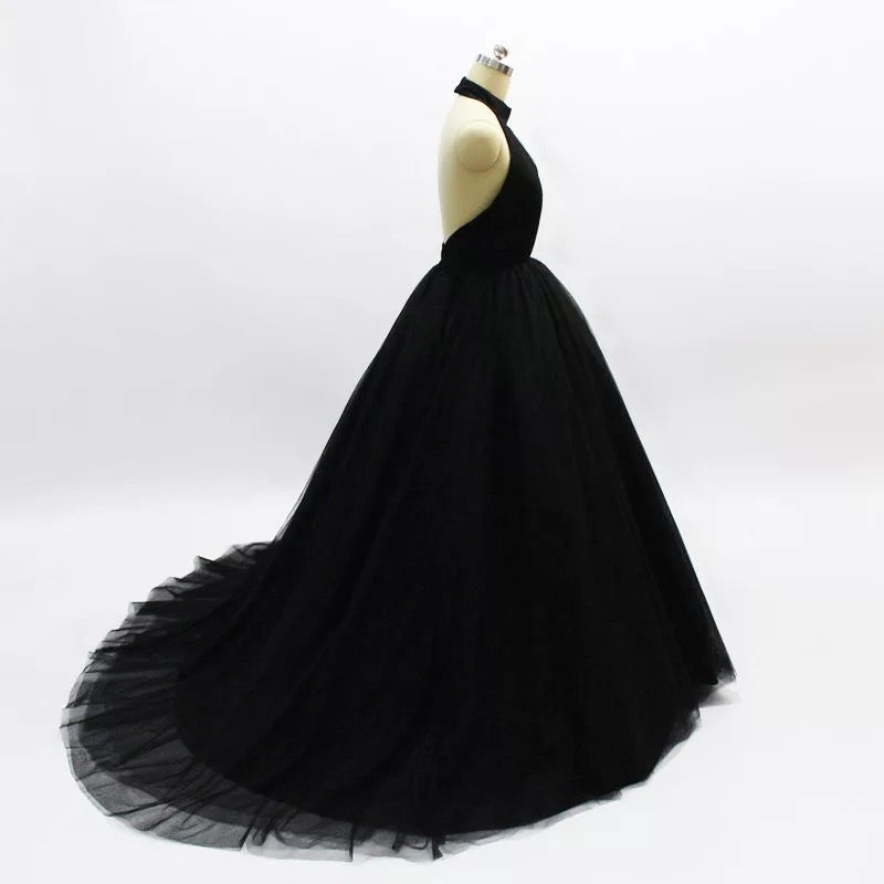 Backless Tulle  Prom Homecoming Dress
