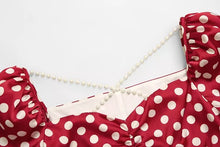 Carregar imagem no visualizador da galeria, Red Polka Dot Print Dress