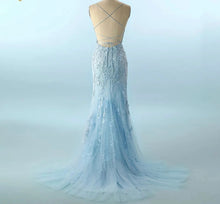 Cargar imagen en el visor de la galería, Mermaid Lace Tulle Prom Dress