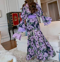 Load image into Gallery viewer, Floral Chiffon Flare Two Piece Set