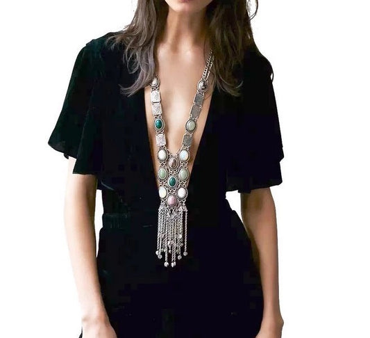 Metal Tassel Necklace