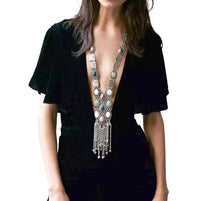 Load image into Gallery viewer, Metal Tassel Necklace