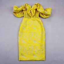 Charger l&#39;image dans la galerie, Ruffles Jacquard Elegant Dress