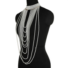 Carica l&#39;immagine nel visualizzatore di Gallery, Imitation Pearl Body Chain Jewellery