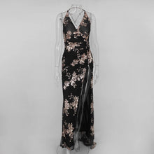 Load image into Gallery viewer, Sequin Halter Evening Dress