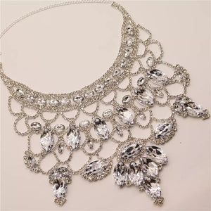 Crystal Water Drops Rhinestone Necklace