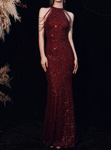 Carica l&#39;immagine nel visualizzatore di Gallery, Beaded Tassel Mermaid Gown