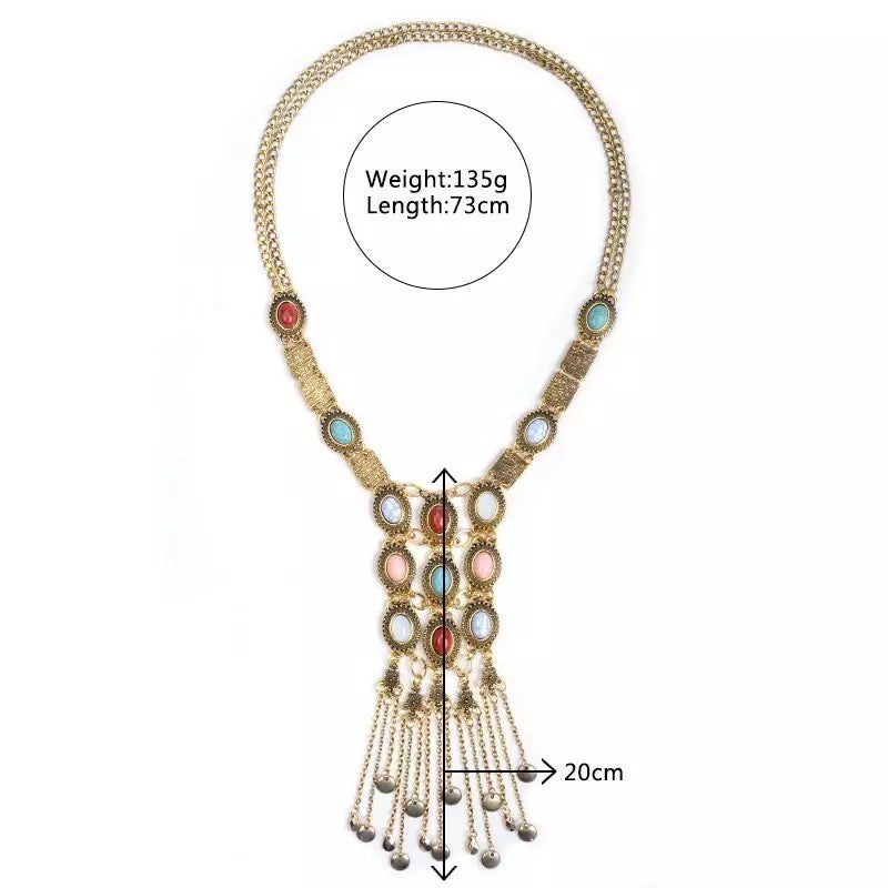Metal Tassel Necklace