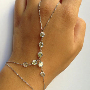 Rhinestone Bracelet Hand Chain