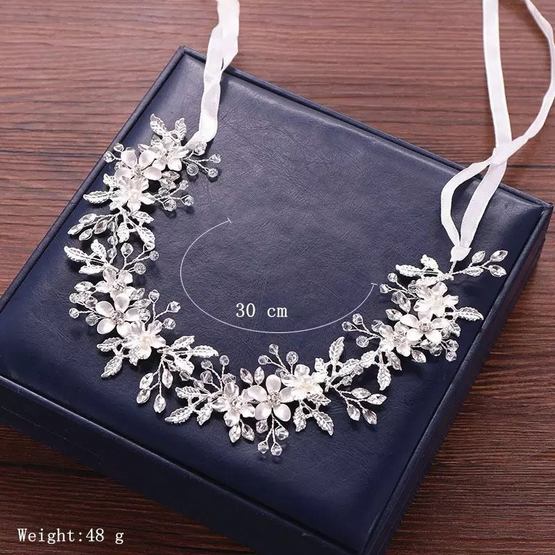 Flower Rhinestone Wedding Headband