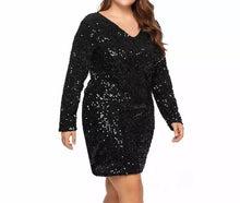 Charger l&#39;image dans la galerie, Large Size Sequin Dress