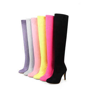 Thigh high Stretch Stiletto Boots