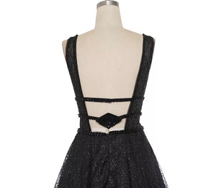 Sparkle Elegant Evening Trail Dress
