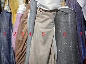 Glitter High Slit Prom Dress