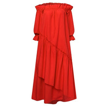 Charger l&#39;image dans la galerie, Off Shoulder Pleated Irregular SunDress