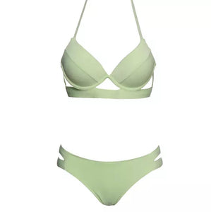 Push Up Ribbed Bikini Set